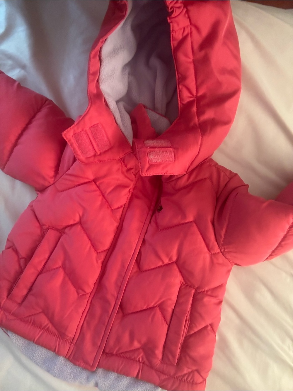 12MO winter puffer jacket, never worn